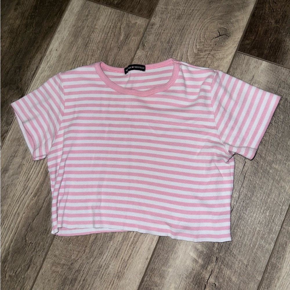 CUT-CROPPED BRANDY BABY TEE